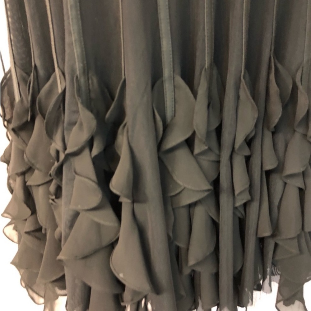 JS Collections Black Ruffled Midi Dress - Picture 7 of 7